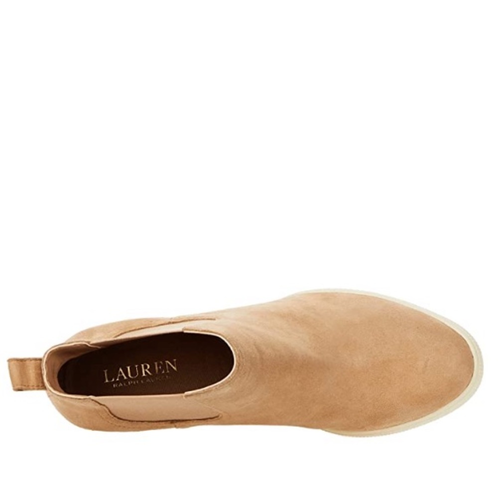 Lauren Ralph Lauren Women's Beige Suede Reade Wedge Sneaker Size 8M shoes, boots - Picture 4 of 9